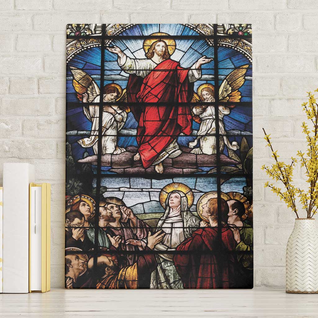 Happy Ascension Day Canvas Wall Art Ascension Of Jesus Christ Stained Glass Windows