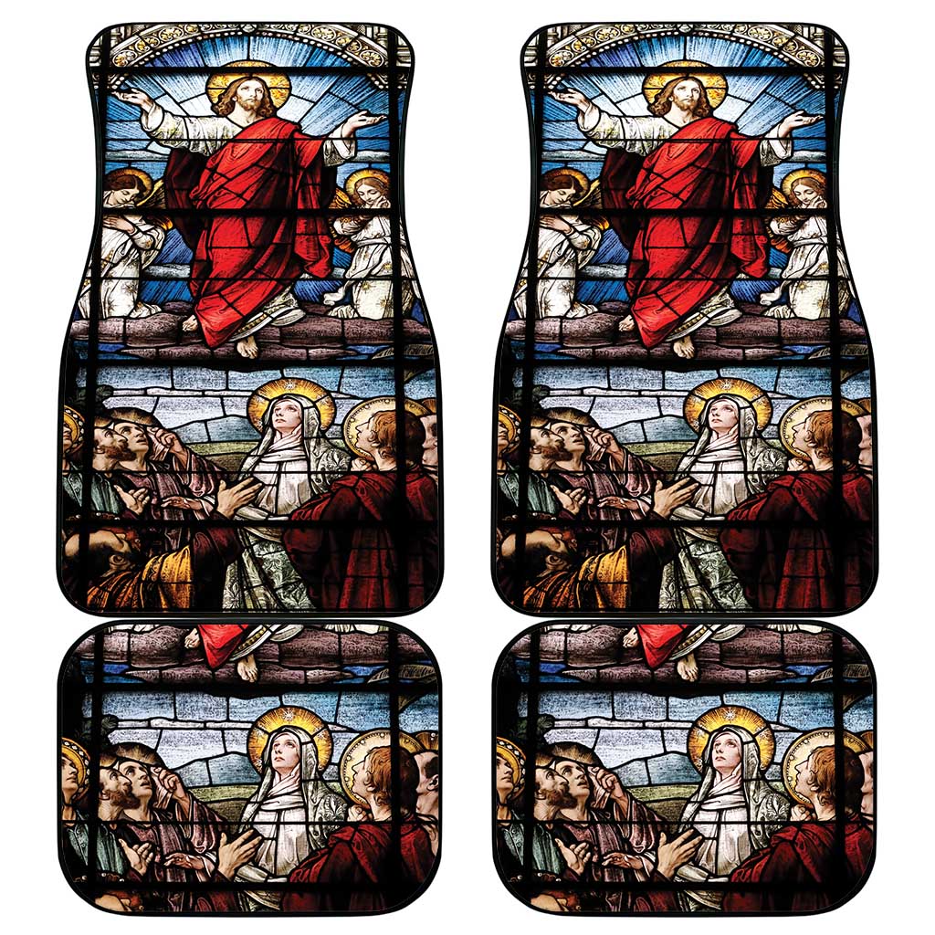 Happy Ascension Day Car Mats Ascension Of Jesus Christ Stained Glass Windows