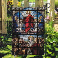 Happy Ascension Day Garden Flag Ascension Of Jesus Christ Stained Glass Windows