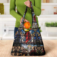 Happy Ascension Day Grocery Bag Ascension Of Jesus Christ Stained Glass Windows