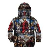 Happy Ascension Day Kid Hoodie Ascension Of Jesus Christ Stained Glass Windows