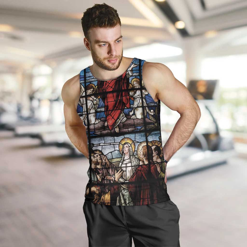 Happy Ascension Day Men Tank Top Ascension Of Jesus Christ Stained Glass Windows