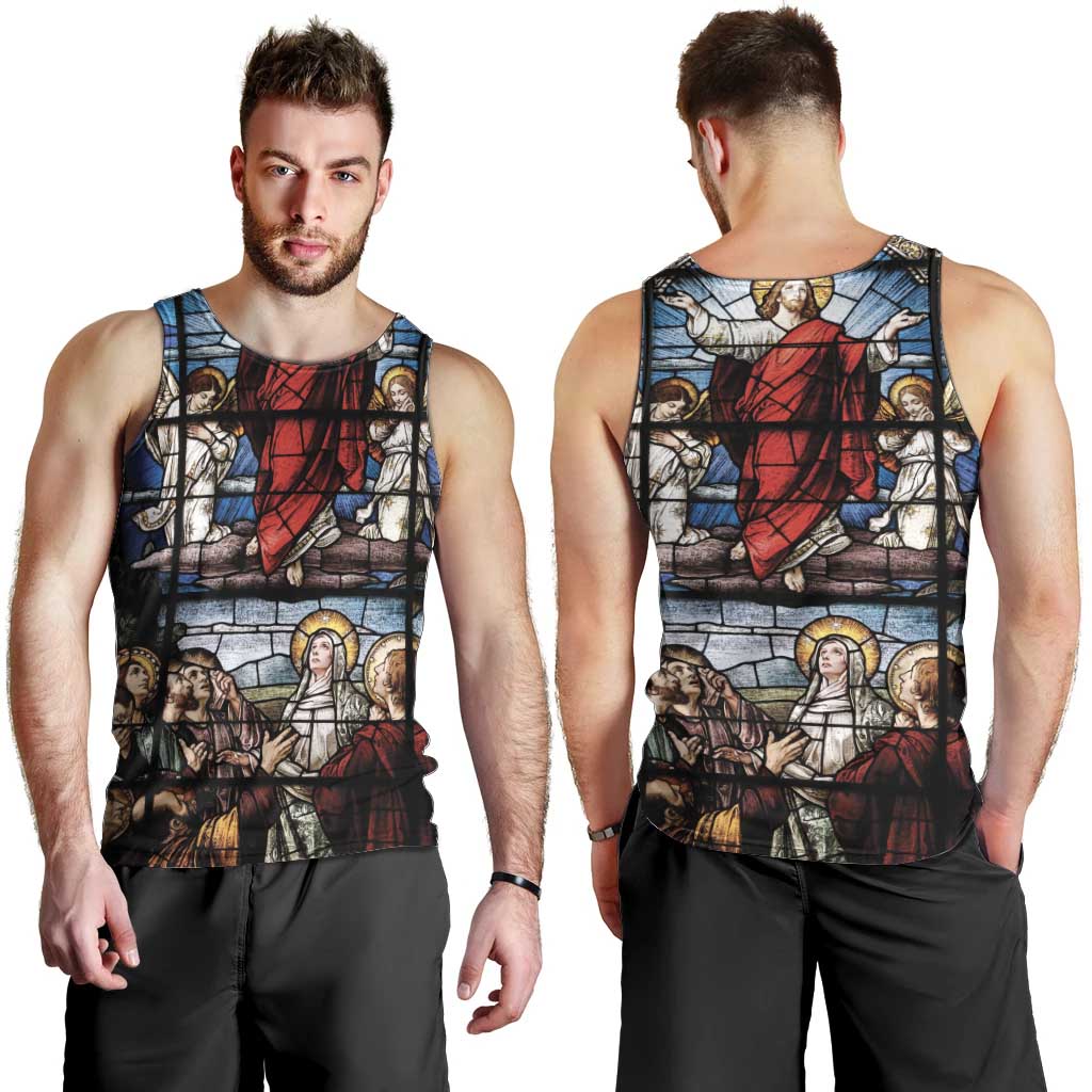 Happy Ascension Day Men Tank Top Ascension Of Jesus Christ Stained Glass Windows