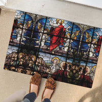 Happy Ascension Day Rubber Doormat Ascension Of Jesus Christ Stained Glass Windows