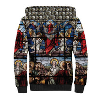 Happy Ascension Day Sherpa Hoodie Ascension Of Jesus Christ Stained Glass Windows