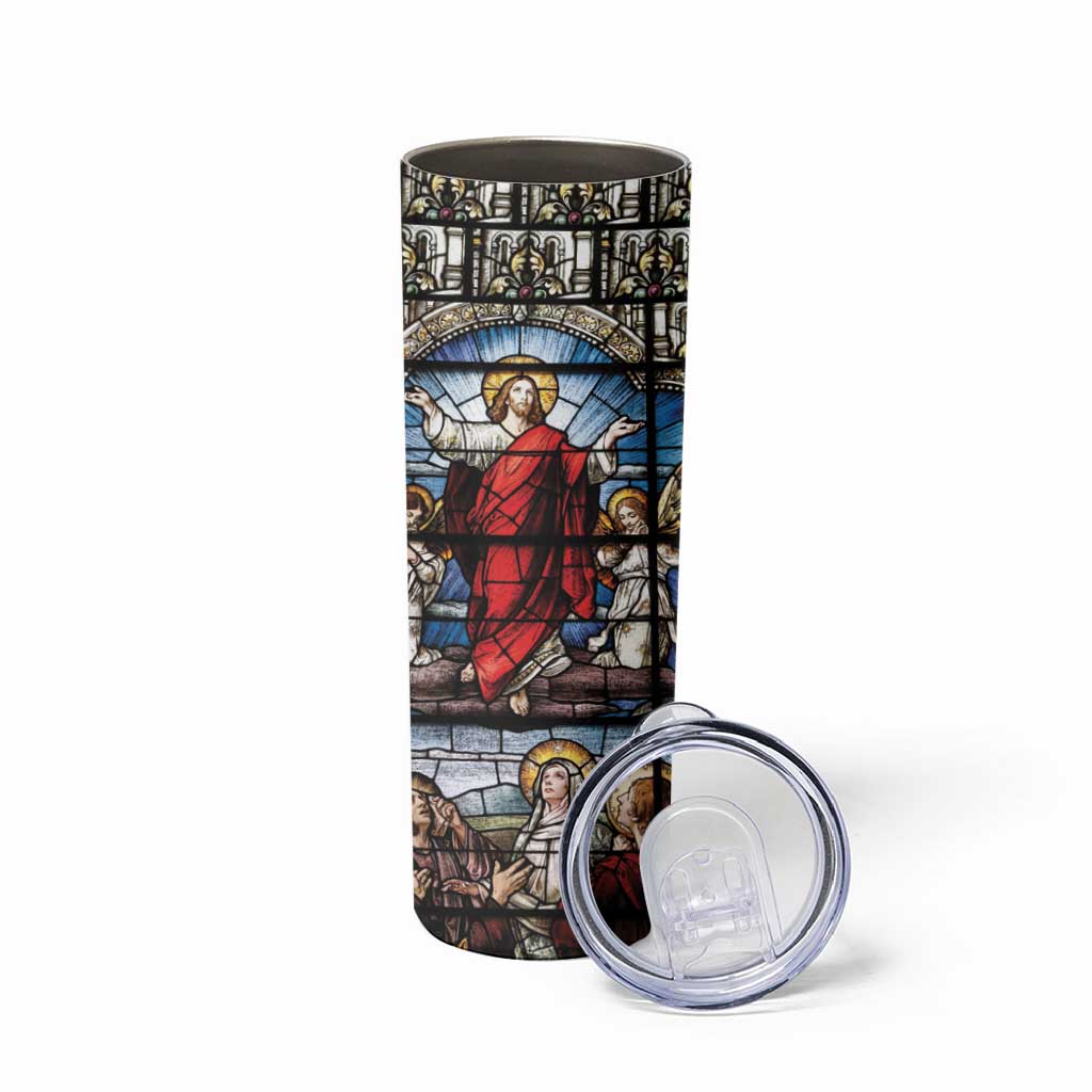 Happy Ascension Day Skinny Tumbler Ascension Of Jesus Christ Stained Glass Windows