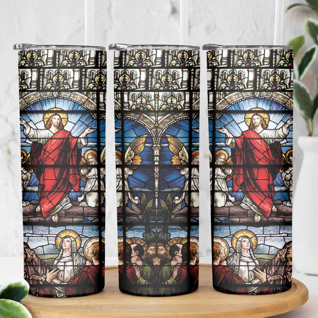 Happy Ascension Day Skinny Tumbler Ascension Of Jesus Christ Stained Glass Windows