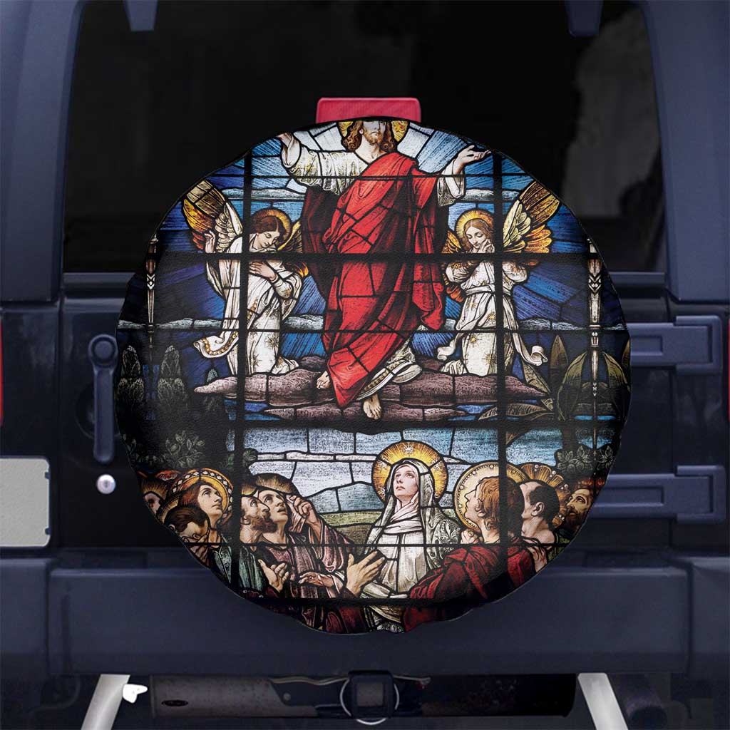 Happy Ascension Day Spare Tire Cover Ascension Of Jesus Christ Stained Glass Windows