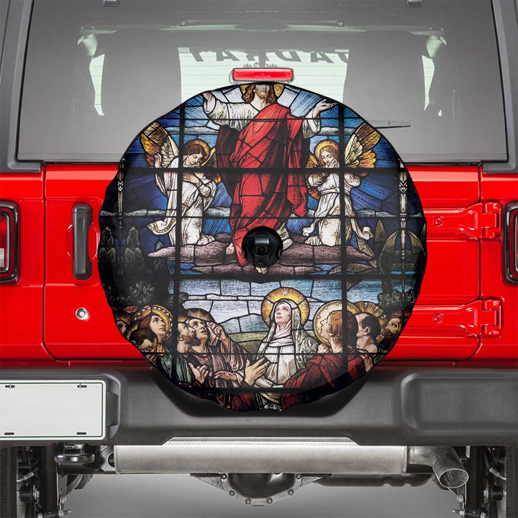 Happy Ascension Day Spare Tire Cover Ascension Of Jesus Christ Stained Glass Windows