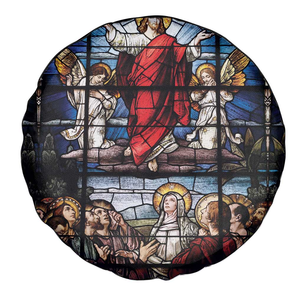 Happy Ascension Day Spare Tire Cover Ascension Of Jesus Christ Stained Glass Windows