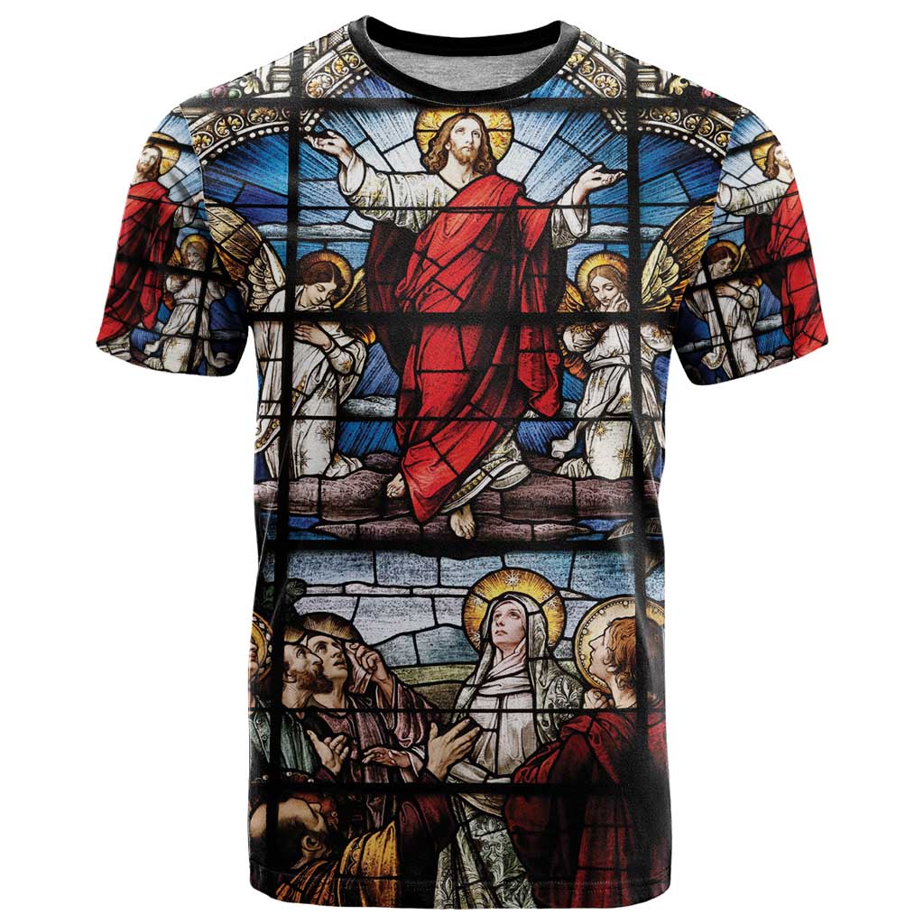 Happy Ascension Day T Shirt Ascension Of Jesus Christ Stained Glass Windows