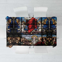 Happy Ascension Day Tablecloth Ascension Of Jesus Christ Stained Glass Windows