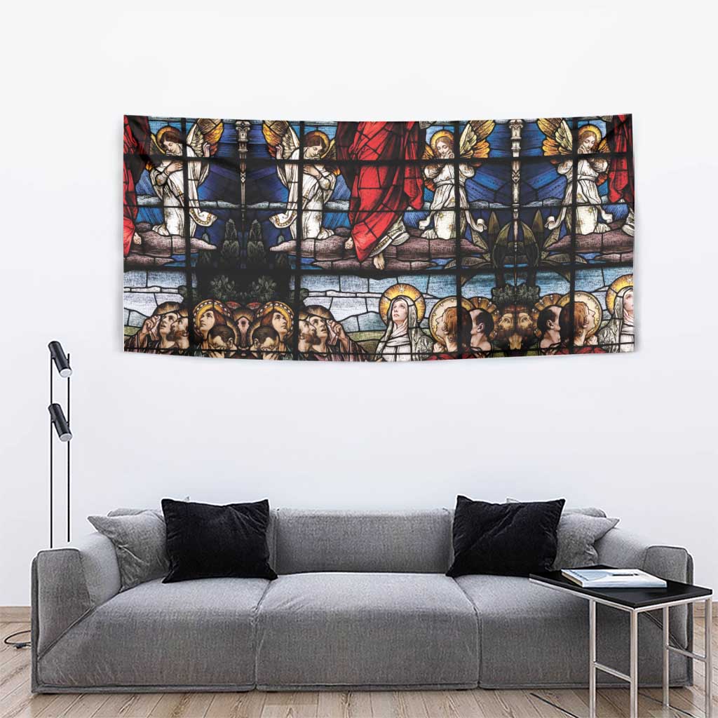 Happy Ascension Day Tapestry Ascension Of Jesus Christ Stained Glass Windows
