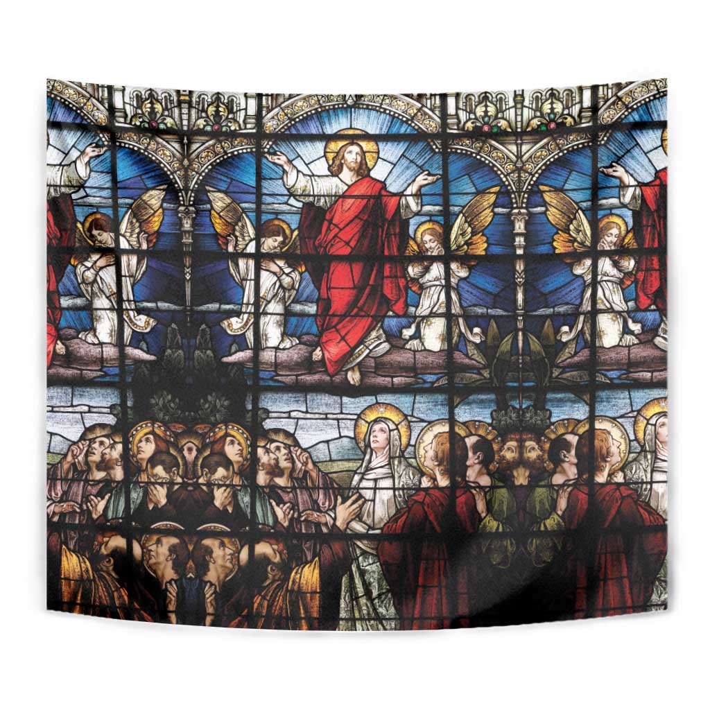 Happy Ascension Day Tapestry Ascension Of Jesus Christ Stained Glass Windows