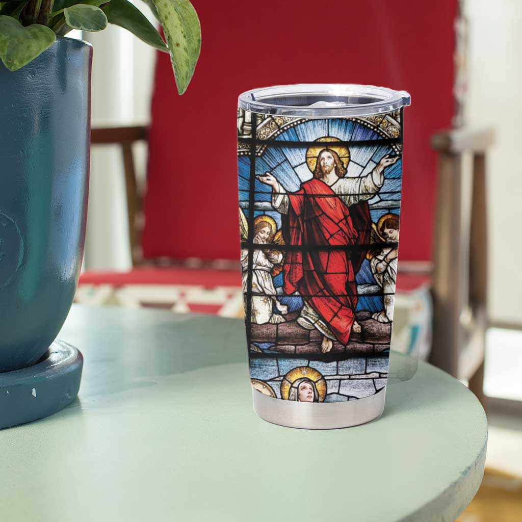 Happy Ascension Day Tumbler Cup Ascension Of Jesus Christ Stained Glass Windows