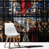 Happy Ascension Day Window Curtain Ascension Of Jesus Christ Stained Glass Windows