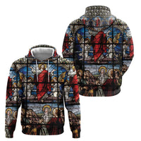 Happy Ascension Day Zip Hoodie Ascension Of Jesus Christ Stained Glass Windows