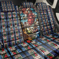 Happy Ascension Day Back Car Seat Cover Faith and Religion Stained Glass Windows