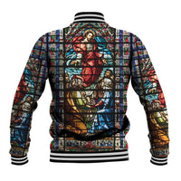 Happy Ascension Day Baseball Jacket Faith and Religion Stained Glass Windows