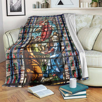 Happy Ascension Day Blanket Faith and Religion Stained Glass Windows
