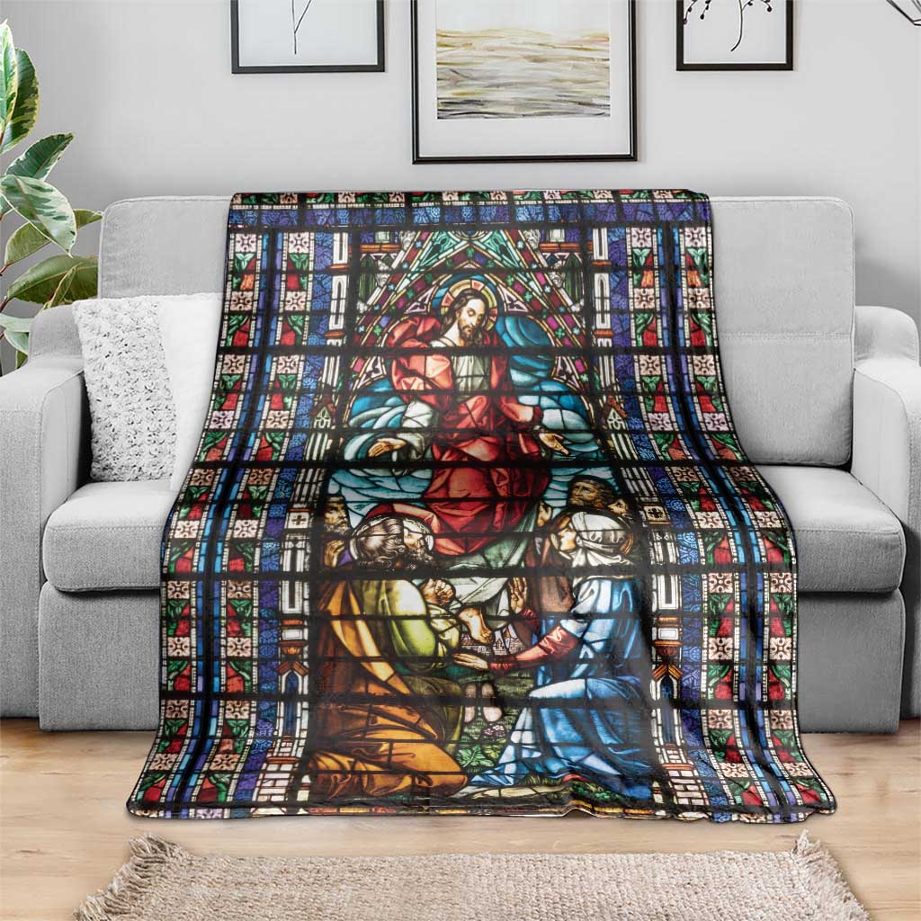Happy Ascension Day Blanket Faith and Religion Stained Glass Windows