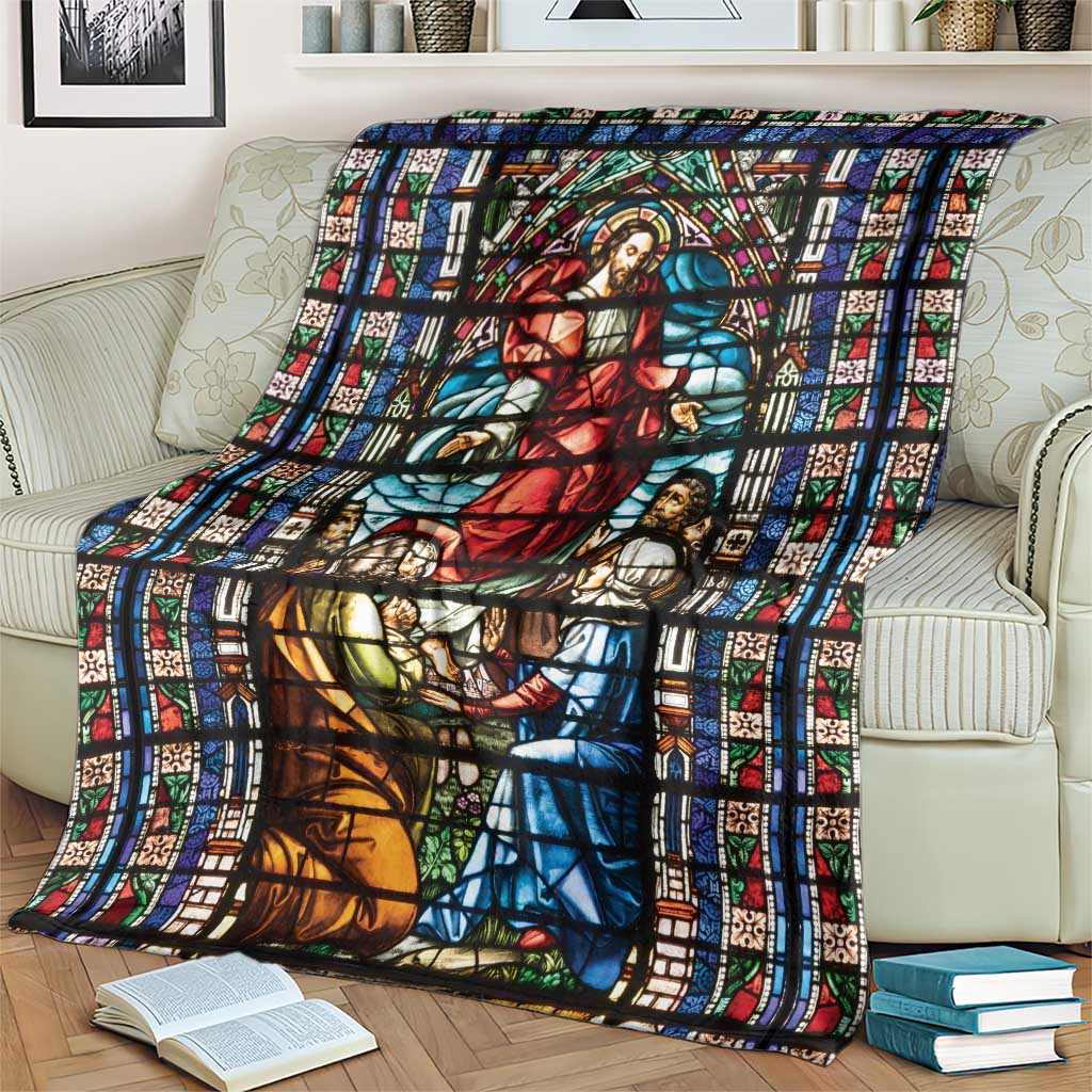 Happy Ascension Day Blanket Faith and Religion Stained Glass Windows
