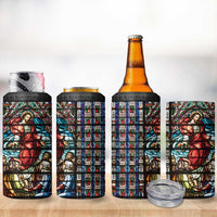 Happy Ascension Day 4 in 1 Can Cooler Tumbler Faith and Religion Stained Glass Windows