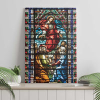 Happy Ascension Day Canvas Wall Art Faith and Religion Stained Glass Windows