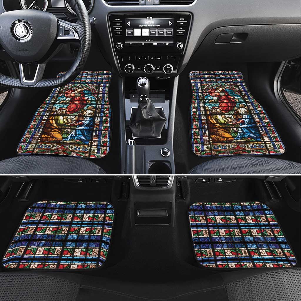 Happy Ascension Day Car Mats Faith and Religion Stained Glass Windows
