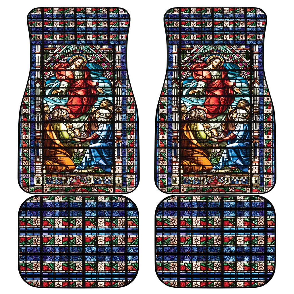 Happy Ascension Day Car Mats Faith and Religion Stained Glass Windows