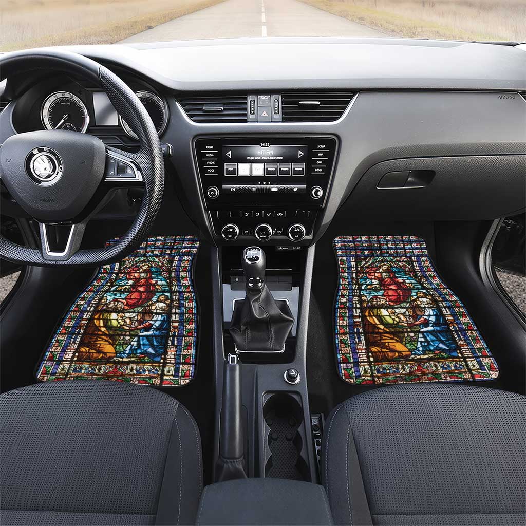 Happy Ascension Day Car Mats Faith and Religion Stained Glass Windows
