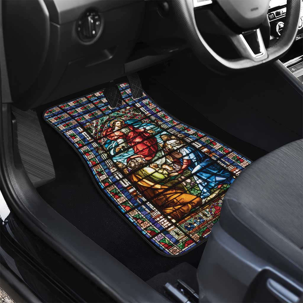 Happy Ascension Day Car Mats Faith and Religion Stained Glass Windows