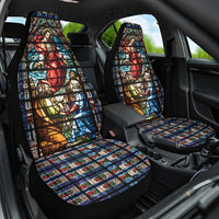 Happy Ascension Day Car Seat Cover Faith and Religion Stained Glass Windows