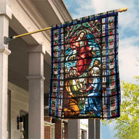 Happy Ascension Day Garden Flag Faith and Religion Stained Glass Windows