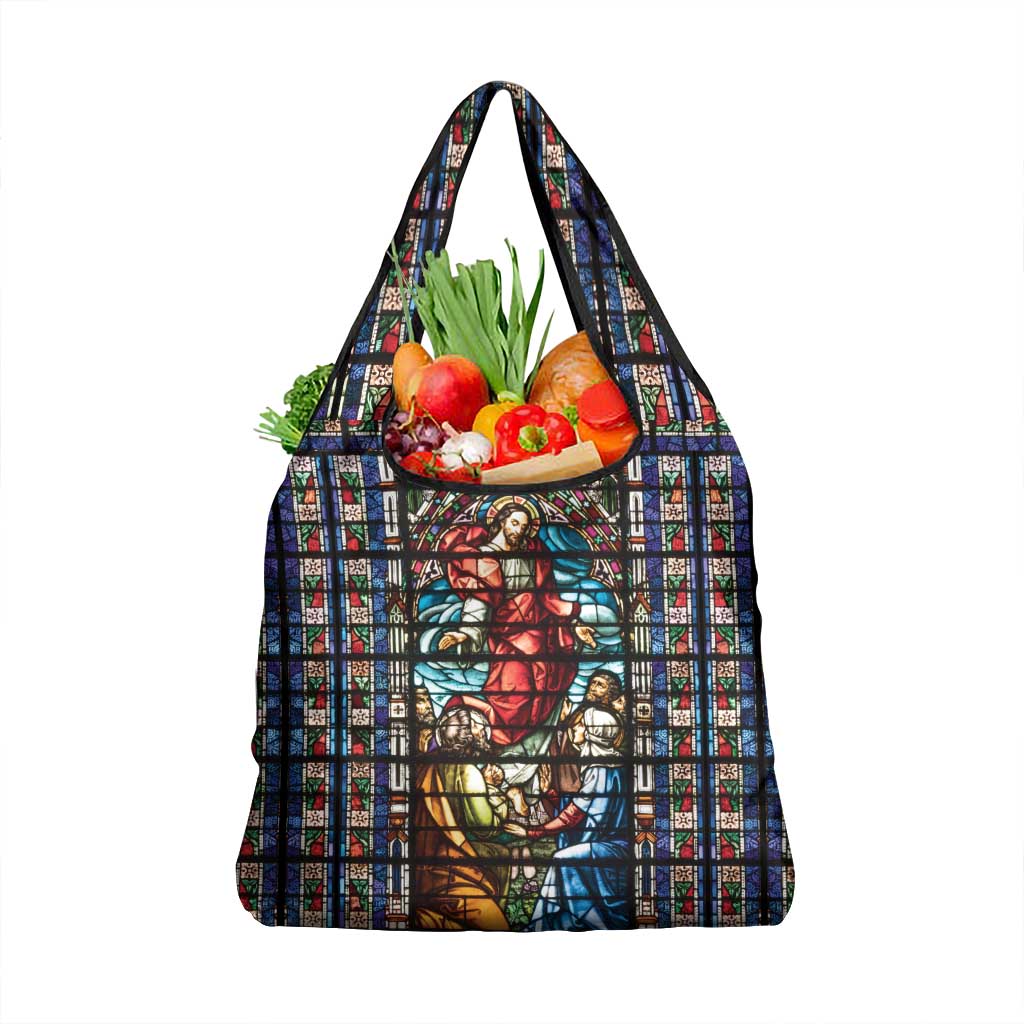 Happy Ascension Day Grocery Bag Faith and Religion Stained Glass Windows