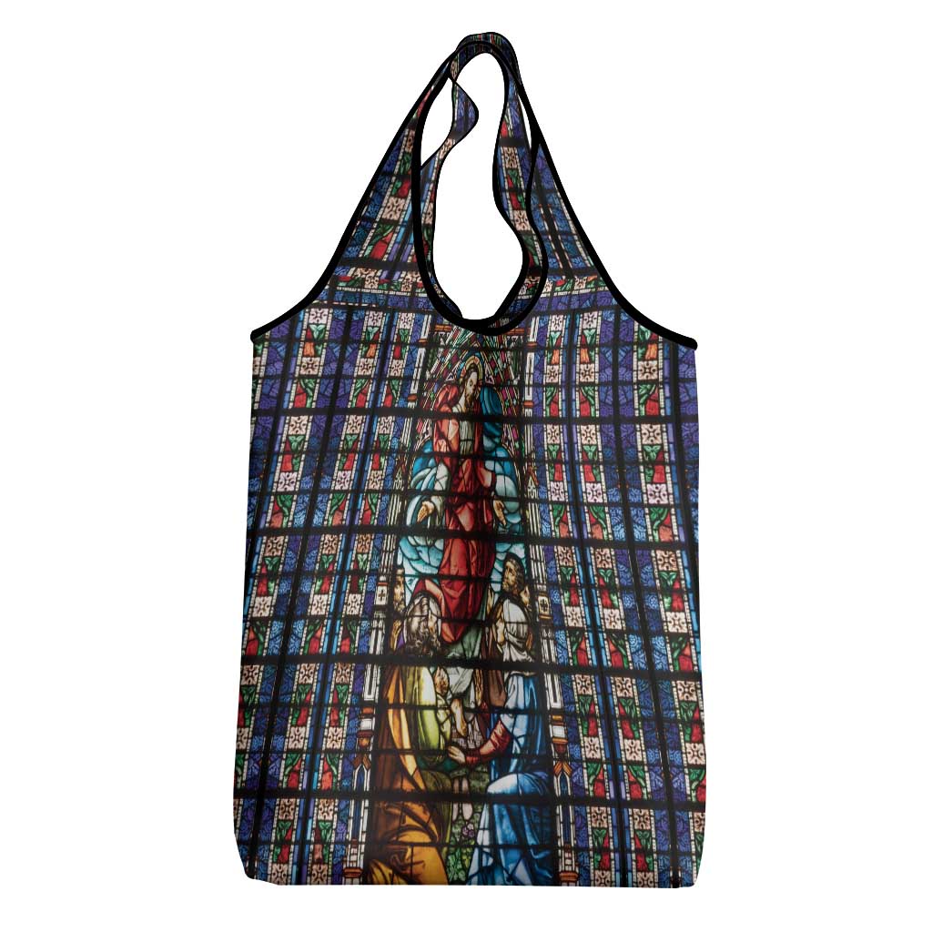 Happy Ascension Day Grocery Bag Faith and Religion Stained Glass Windows