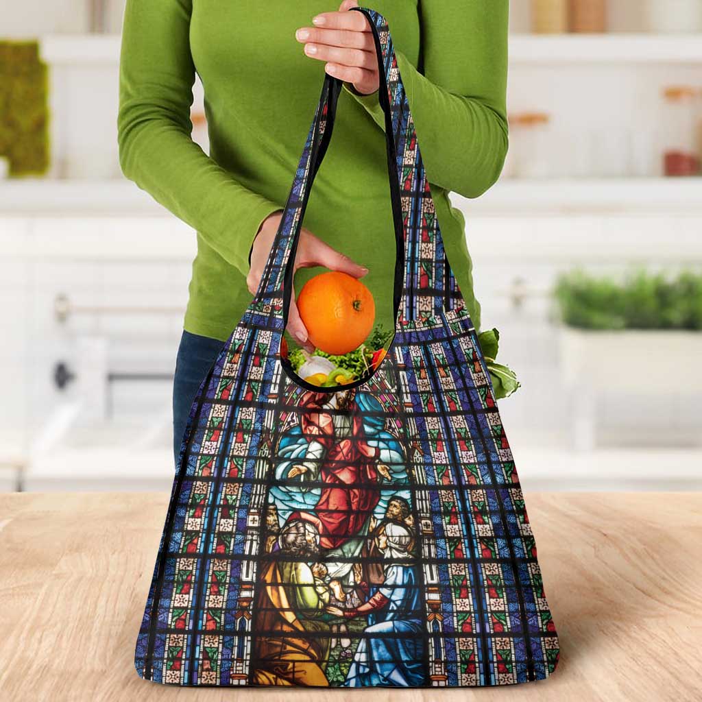 Happy Ascension Day Grocery Bag Faith and Religion Stained Glass Windows