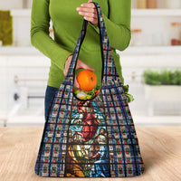 Happy Ascension Day Grocery Bag Faith and Religion Stained Glass Windows