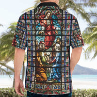 Happy Ascension Day Hawaiian Shirt Faith and Religion Stained Glass Windows