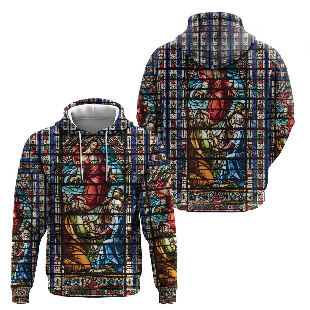 Happy Ascension Day Hoodie Faith and Religion Stained Glass Windows