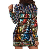 Happy Ascension Day Hoodie Dress Faith and Religion Stained Glass Windows