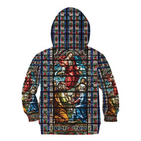 Happy Ascension Day Kid Hoodie Faith and Religion Stained Glass Windows