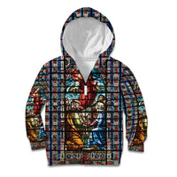 Happy Ascension Day Kid Hoodie Faith and Religion Stained Glass Windows