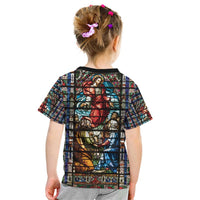 Happy Ascension Day Kid T Shirt Faith and Religion Stained Glass Windows