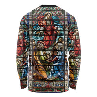 Happy Ascension Day Long Sleeve Shirt Faith and Religion Stained Glass Windows