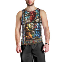 Happy Ascension Day Men Tank Top Faith and Religion Stained Glass Windows