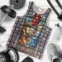 Happy Ascension Day Men Tank Top Faith and Religion Stained Glass Windows