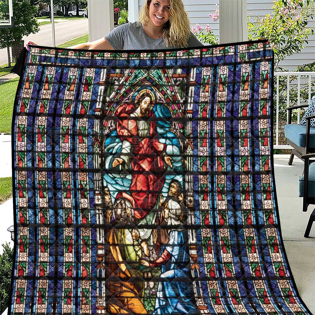 Happy Ascension Day Quilt Faith and Religion Stained Glass Windows