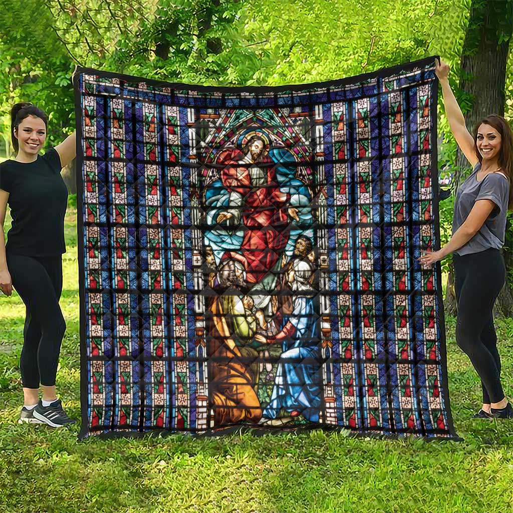 Happy Ascension Day Quilt Faith and Religion Stained Glass Windows