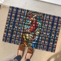 Happy Ascension Day Rubber Doormat Faith and Religion Stained Glass Windows